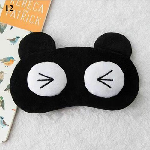 Plush Sleep Mask Cute Cartoon Eyepatch Soft Comfortable interesting Blindfold - Picture 24 of 25