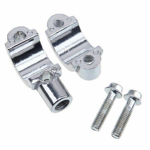 7/8" /22mm Motorcycle Handle Bar Handlebar Mirror Adaptor Clamp On Mount Bracket - Picture 4 of 10