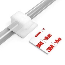 Cable Clips with Strong Self-Adhesive, R Shape Cable Management TV PC White