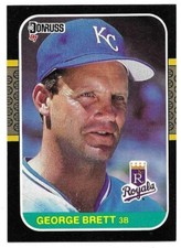 GEORGE BRETT 1987 DONRUSS CARD NEAR MINT+ CONDITION