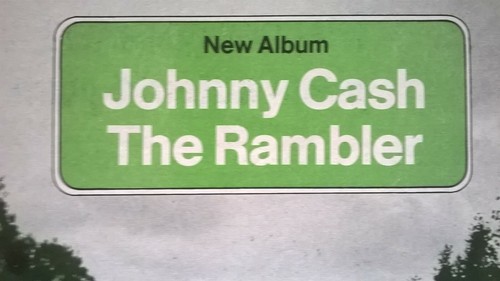 JOHNNY CASH The Rambler ORIGINAL 1977 CBS 1/4 PAGE PROMOTIONAL ADVERT - Picture 3 of 3