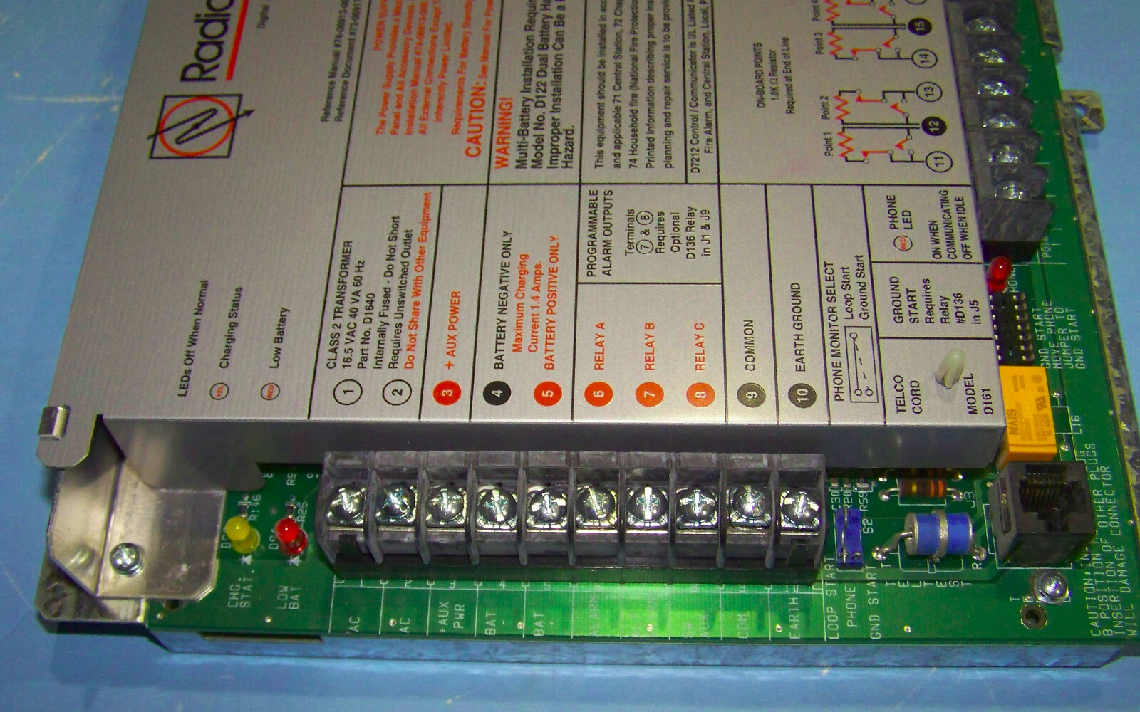 Radionics D7212 Alarm Communicator Transmitter Control Panel eBay