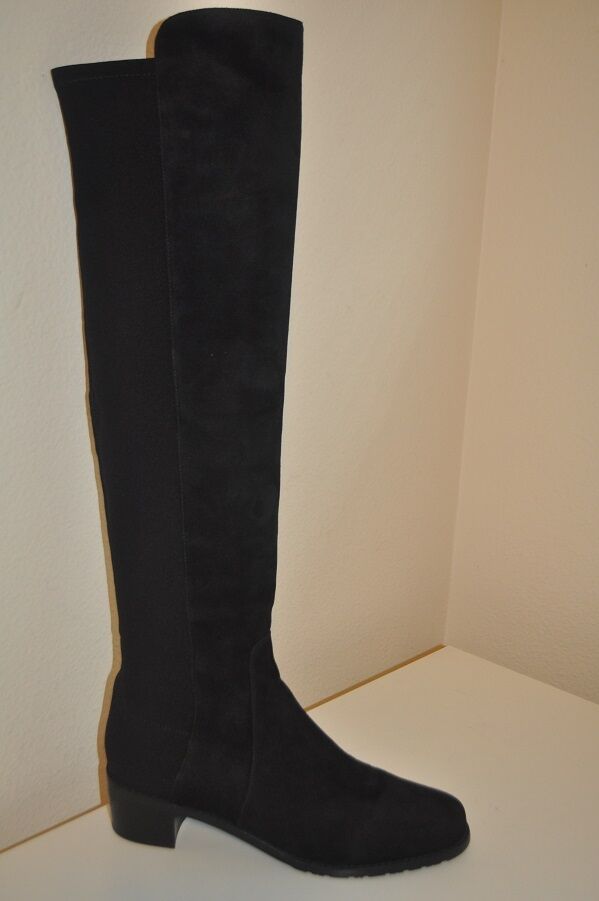 STUART WEITZMAN Black Suede RESERVE OVER THE KNEE TALL BOOTS BOOTS BOOTS Sz 7.5 M 90db49 STUART WEITZMAN Black Suede RESERVE OVER THE KNEE TALL BOOTS BOOTS BOOTS Sz 7.5 M 90db49