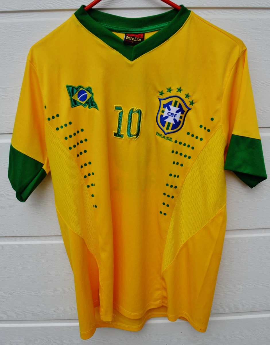 T-shirt De Fan De Football Du Brésil Avec Le Thème Du Ballon Et Du