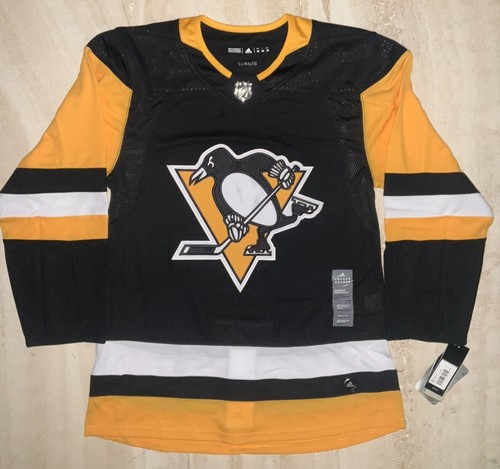 Pittsburgh Penguins Adidas NHL Black Home Jersey Mens Size 46 CA7108 New
