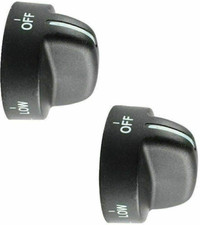 2 Pcs Gas Stove Range Burner Oven Knobs For Whirlpool 8273103 Super Capacity 465