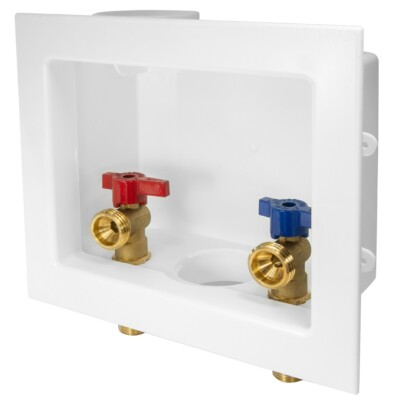 #ad EFIELD Washing Machine Outlet Box With Brass Valves 1 2quot; MIP Sweat Connection $25.99