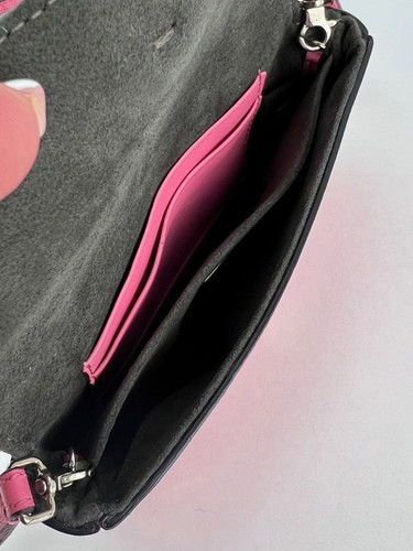 Fendi Monster Baguette Pink Leather Micro Crossbody Bag Ebay Live - Picture 9 of 11