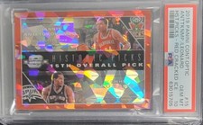 19-20 Contenders Optic Giannis & Kawhi Red Cracked Ice Historic Picks PSA 10 B27