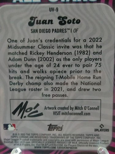Juan Soto 2023 Topps Cromo Ultra Violeta Refracto - ¡¡¡CASO EXITOSO!!! 🔥🔥 - Imagen 5 de 6