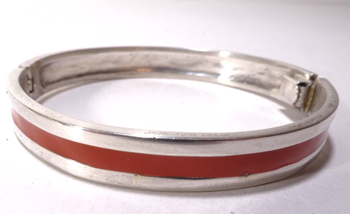 Bracciale donna di design con cerniera smaltata argento sterling - Foto 1 di 6