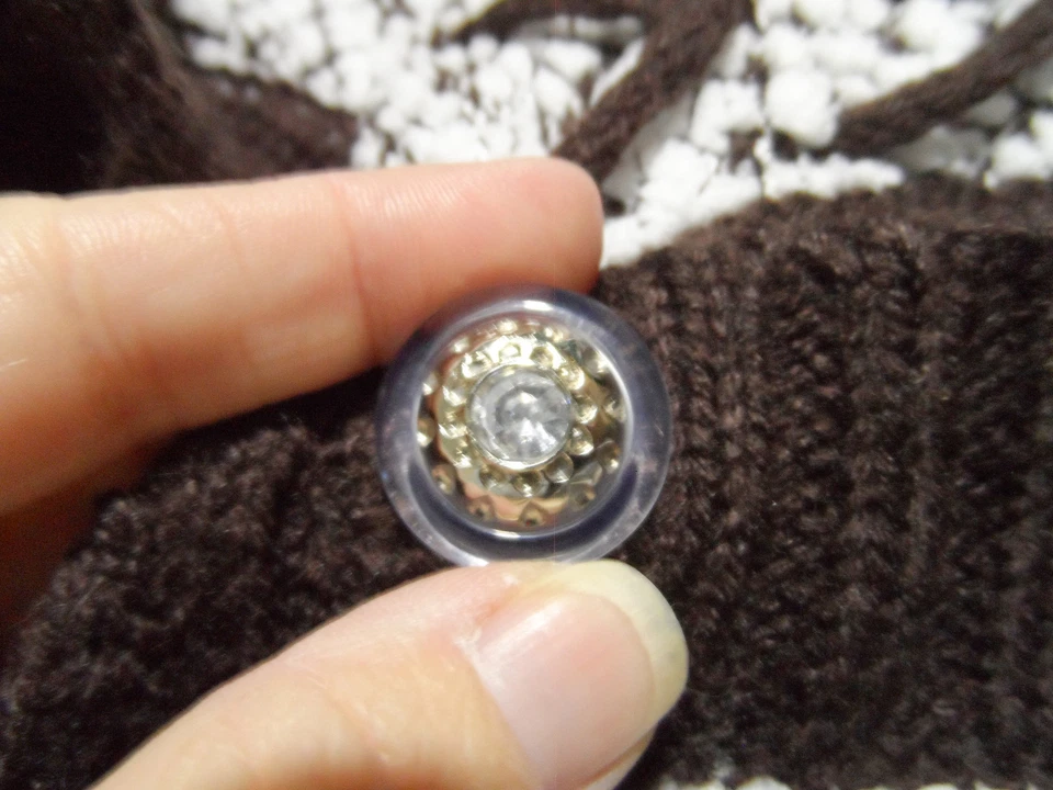 SOFIE CAMICA Poncho Suéter S/M Marrón Blanco Boho Conejito de Nieve Invierno Moderno Foto 4 de 4