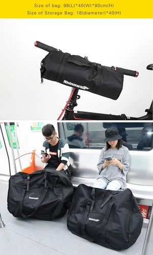 Bolsa de Transporte Plegable para Bicicleta Portátil Ciclismo Bicicleta Estuche de Transporte Viaje Bicicleta Caja - Imagen 12 de 14