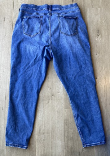 Ava & Viv Jeans Womens 24W Plus Blue High Rise Skinny Stretch Med-lite Wsh Denim - Picture 2 of 6