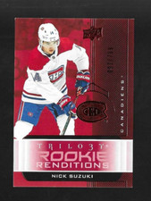 2019-20 UPPER DECK TRILOGY ROOKIE RENDITIONS RED NICK SUZUKI MONTREAL CANADIENS