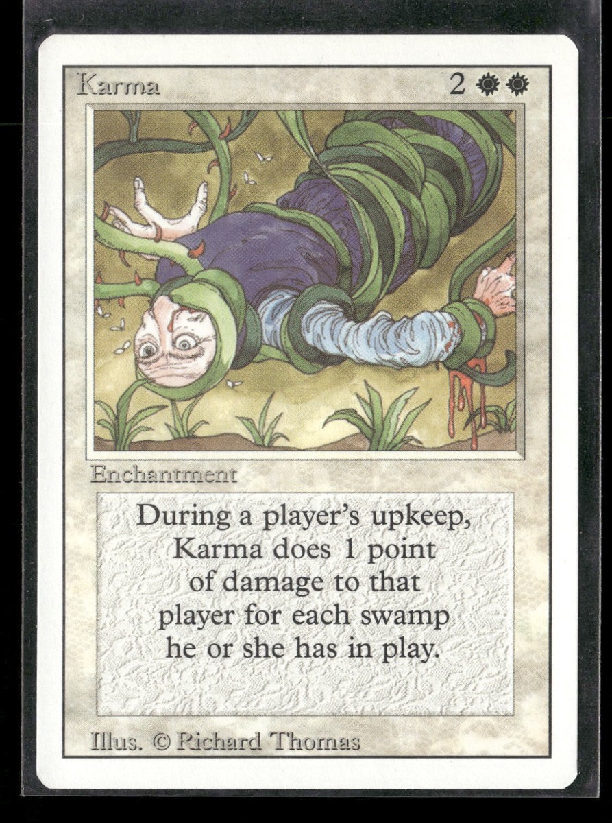 Karma Fourth Edition # Magic The Gathering MTG | eBay