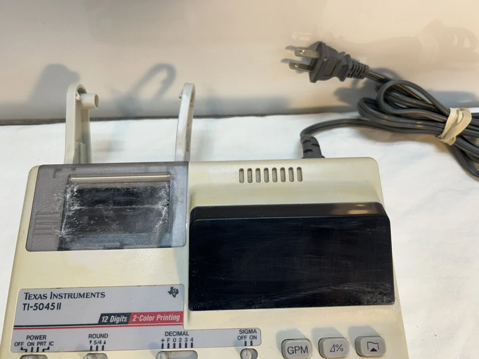 Texas Instruments Electronic Calculator TI-5045IIA WORKS with damage READ - Image 2 of 4