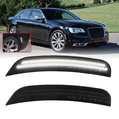 Dynamic LED Front Rear Side Marker Lights For 2015-2023 Chrysler 300 300C 300S - Foto 13 di 19