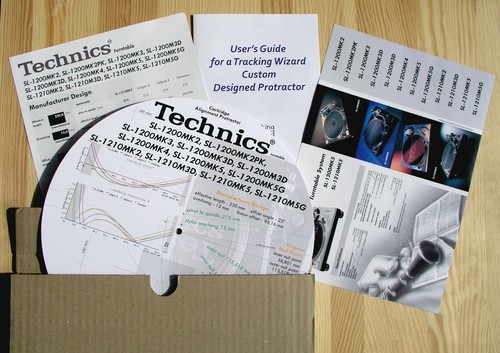 Protractor de alineación diseño personalizado Technics SL-1200 Mk2-Mk5 y SL-1210 - Imagen 5 de 7