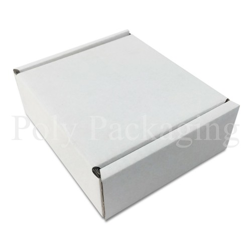 WHITE Posting Boxes 140x130x50mm(5.5x5x2") Small Gift Postal Mailing Carton Box - Picture 5 of 6