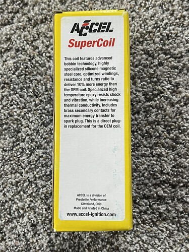 140033 ACCEL Ignition Coil - SuperCoil - 2004-2008 Ford 4.6L/5.4L New In Box - Picture 5 of 6