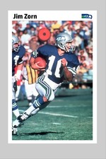 1976 ROOKIE JIM ZORN Seattle Seahawks Sports Poster NFL Action Shot 24X36