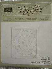 Spiral Flower create 3D flower Stampin' Up! Sizzix Big Shot Originals craft die