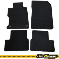 Fits 12-15 Honda Civic Coupe Nylon Car Floor Mats Front Rear Carpets Black 4PCS