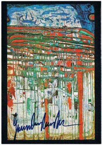 Friedensreich Hundertwasser Autograph
