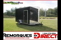 2021 7X12 AVEC 1 KIT **DELUXE+** 7 X 12 X 6 HAUT NOIR 1 ESSIEUX