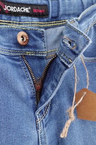 Jordache Youth Girl Skinny Fit Adjustable Elastic Waist Jeans Size 10 1/2 Plus - Picture 13 of 18