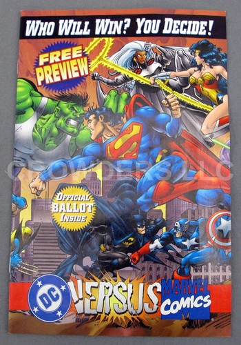 Cómic y artículos promocionales de DC Versus Marvel: 6 papeles de votación tarjeta de capitán y boleta electoral - Imagen 3 de 6