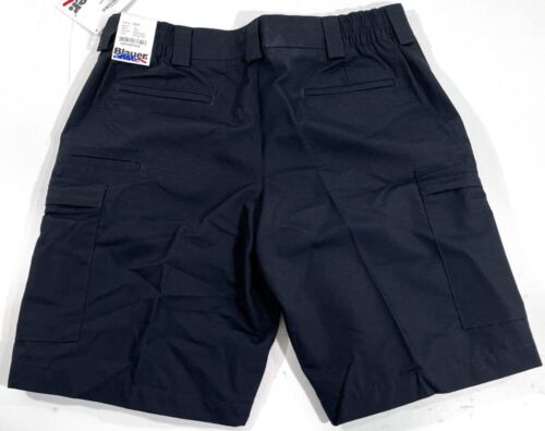 NEW 36 BLAUER MENS SIDE POCKET POLY COTTON OPERATIONAL SHORTS 8845 DARK NAVY 36