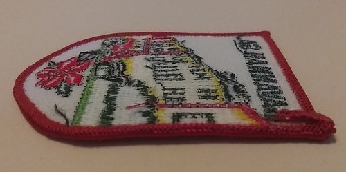 Savannah Georgia Horse Carriage Cherokee Rose Flower Souvenir Patch Unused - Picture 4 of 6