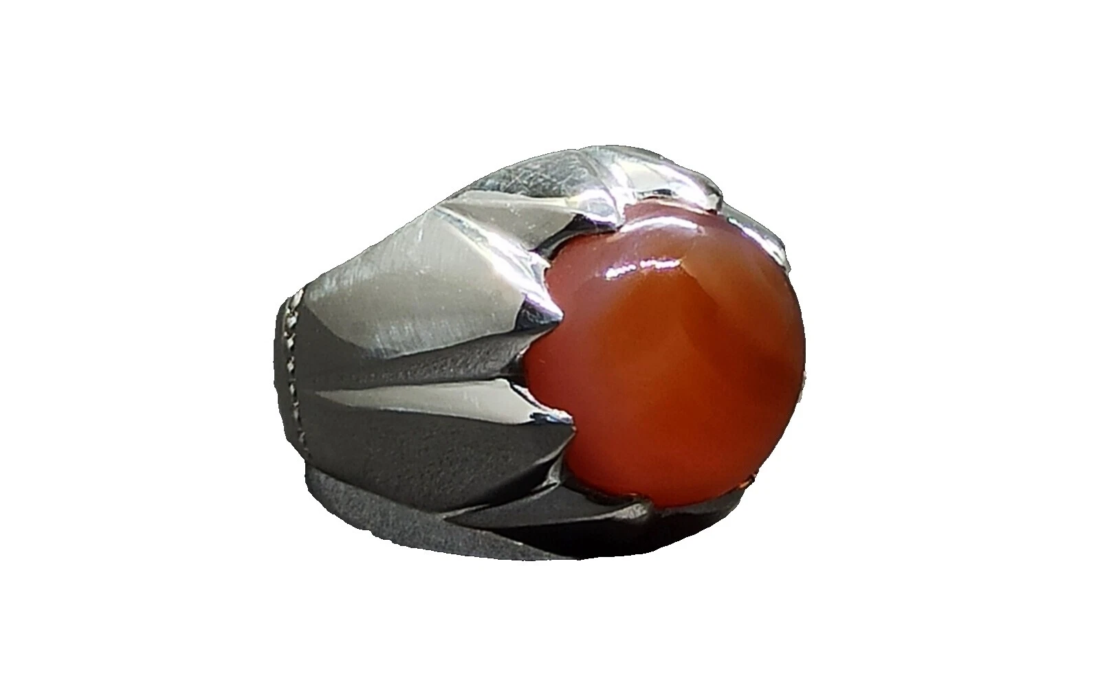 Anillos de piedra Cornalina Marrón para Hombres