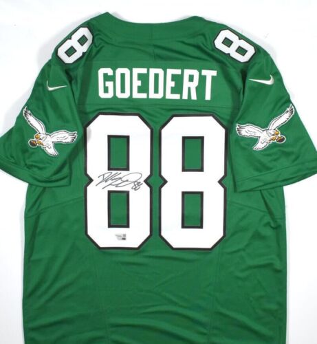 Maillot Nike officiel Vapor Limited vert Eagles Kelly signé Dallas Goedert - Fanatics