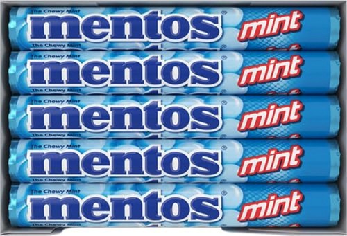 10x Mentos Chewy Mint Candy Roll Mint Pack of 10 Rolls 28.6g Each Chewy Dragees - Picture 5 of 5