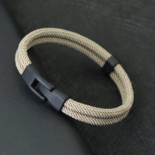 New Fashion Men Bracelet Thread Double Layer Detachable Matching Stackable Brasl - Bild 13 von 35