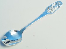 1 each Swedish Silver espresso Demitasse Spoon ALTON Sverige FLOWERS Typ 1