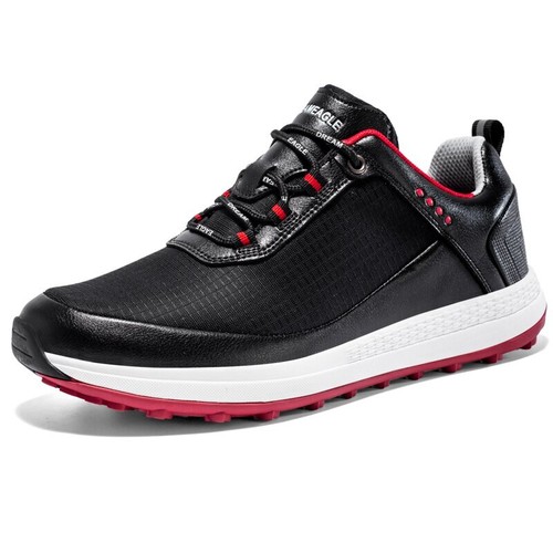 Zapatos de golf impermeables para hombre Tenis de golf antideslizantes Zapatos para caminar con cordones  - Imagen 22 de 24