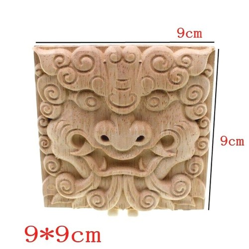 Vintage unbemalt Holz geschnitzt Eck Onlay Applikation Möbel Wand Tür Rahmen - Bild 14 von 14