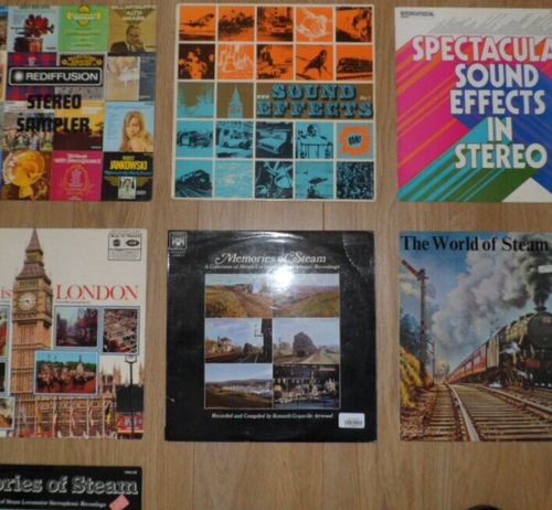 Various 12" LP Vinyl Record Samplers / Sound Effects / Sounds LP's / Steam - Picture 2 of 31
