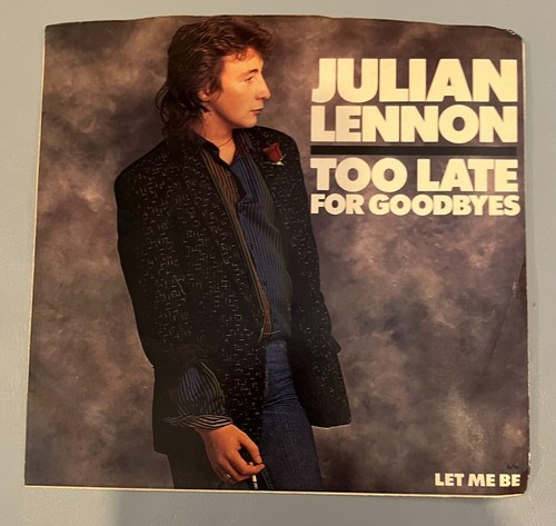 1984 Julian Lennon "Too Late For Goodbyes" / "Let Me Be" With Picture Sleeve  - Picture 2 of 7