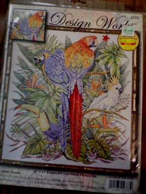 SU25 NEW DESIGN WORKS ''BIRDS OF PARADISE'' #2773 COUNTED CROSS STITCH KIT