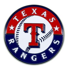 Texas Rangers Color Metal Emblem 3"x3.2"