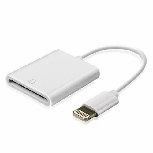SD Card Adapter Camera Reader for iPad iPhone 6 6S 7 8 Plus 11 12 Pro X Xs Max - Picture 4 of 8