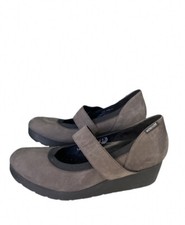 Mephisto Tamara Style Strap Nubuk Wedge Heel Shoes Womens Size 9.5