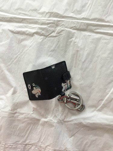 Coach Snap Picture Frame Bag CHARM With Snowman Print NWOT - Picture 2 of 3