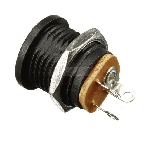 10x DC Power Panel Mount Female Socket Connector Jack Plug 5.5x2.1mm New - Picture 6 of 8
