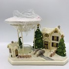 Yankee Candle Winter Christmas Village 8" Tea Light Tart Warmer Wax with Candles